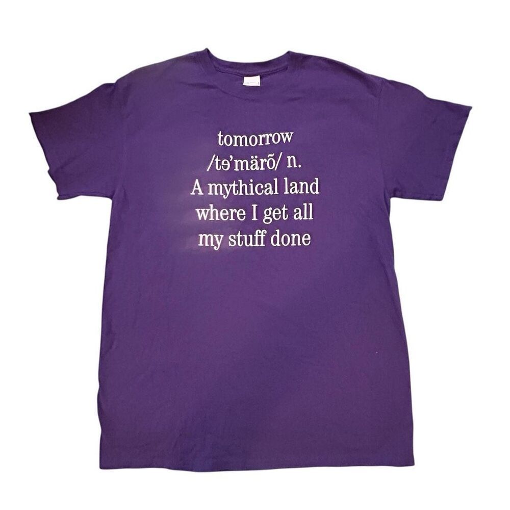 Tomorrow A Mythical Land Purple T-Shirt M
